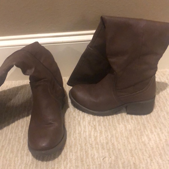 Steve Madden brown leather boots - Picture 2 of 3